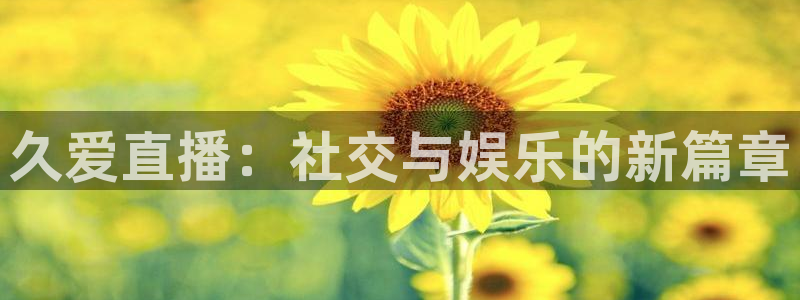 jrkan直播：久爱直播：社交与娱乐的新篇章